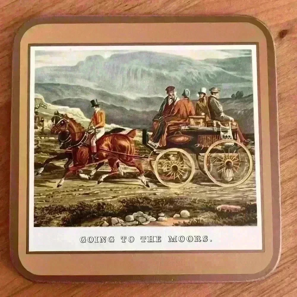 Vintage Coasters- Stagecoach & Horses theme- set of 5 - Picture 5 of 10